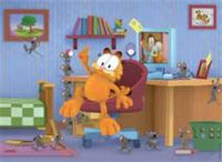 Garfield dans sa chambre