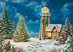 Gingerbread Lighthouse, Alan Giana (Glitter)