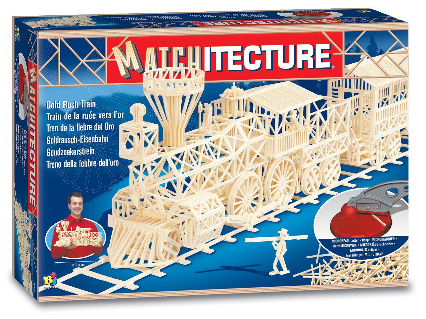 Kit de construction de correspondance - Train de ruée vers l'or