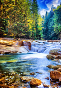 Beautiful Waterfall in the Forest (2000pcs)