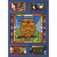 Hibou en Vitrail/ Stained Glass Owl