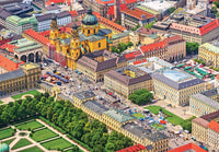 Église Hofgarten et Theatiner à Odeonsplatz, Munich, Allemagne