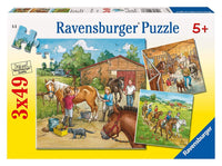 Ravensburger A Day With Horses (3-in-1)