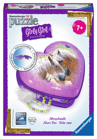 Ravensburger Heart Box - Horses (3D Puzzle)