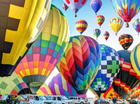 Hot Air Balloons Inflate on the Ground, Michigan