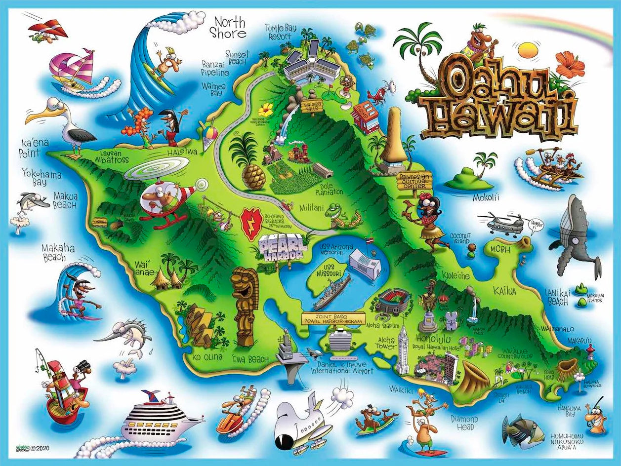 Oahu, Hawaii, Steve Gray (500pcs)