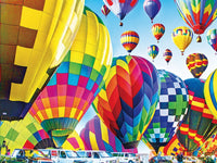 Hot Air Balloons Inflate on the Ground, Michigan