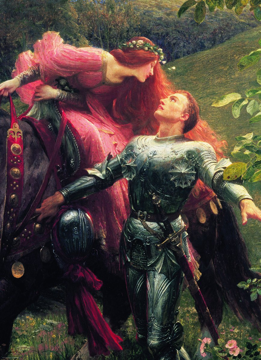 La Belle Dame sans Merci (Detail), Sir Frank Bernard Dicksee
