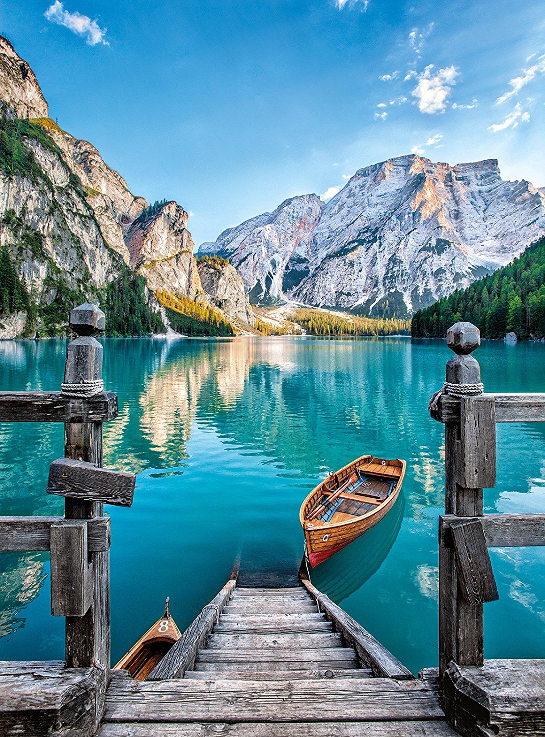 Lac de Braies, Italie (Lac de Braies) (500pcs)