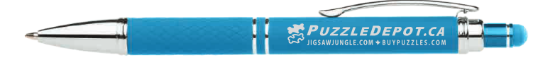 Puzzle Depot Soft Touch Diamond Stylus Pen LIGHT BLUE