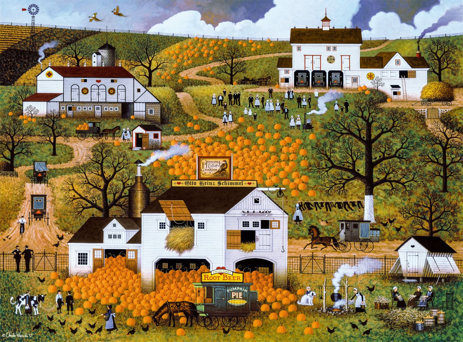 Dancing Pheasant Farms, Charles Wysocki (1000pcs)
