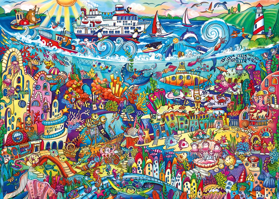 Magic Sea, Rita Berman (Triangular Box) (1000pcs)