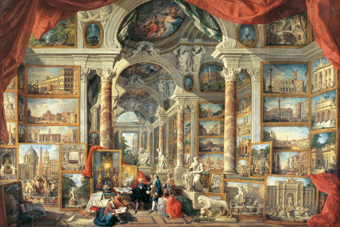 PFG Ravensburger Vues de Rome moderne, Giovanni Paolo Panini (5000pcs) (utilisation / utilisée - puzzles pour de bon)