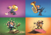 Musicians, Jean-Jacques Loup (Small Triangular Box)