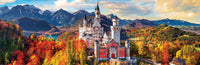 Neuschwanstein Castle in Autumn, Germany (Panoramic)