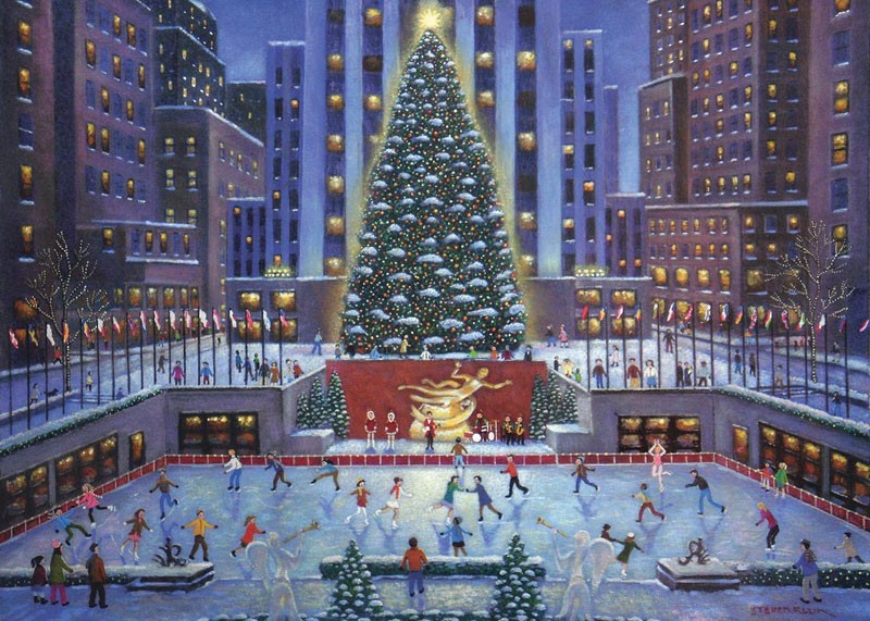 PFG Ravensburger NYC Noël - Rockefeller Center (Édition limitée) (Utilisé - PUZZLES FOR GOOD)