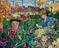 Orchidées avec mante, Susan Brabeau