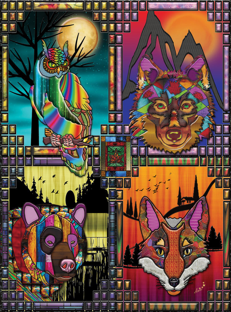 Owl, Wolf, Bear & Fox, Exclusive Collection