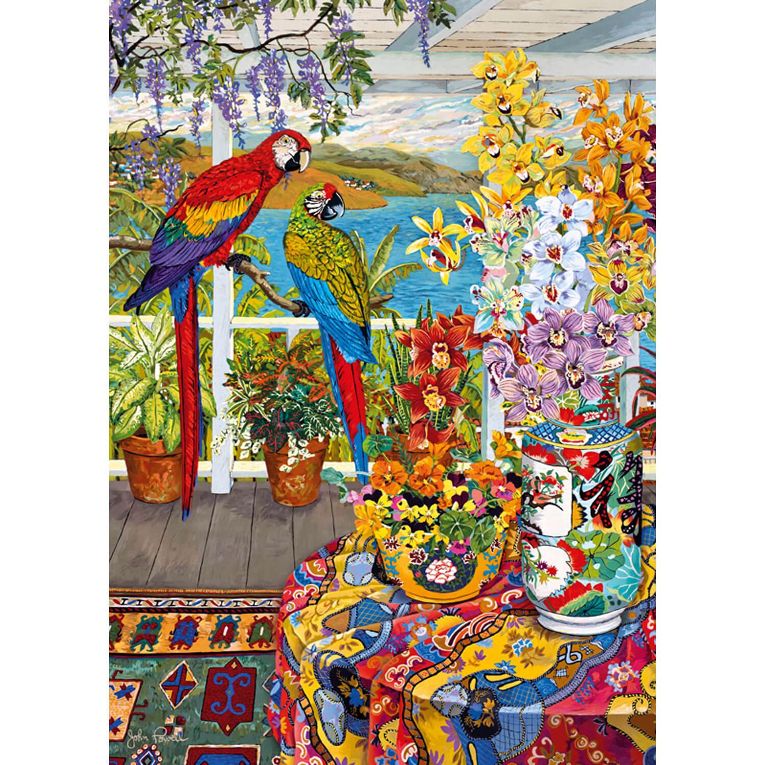 Parrots on the Veranda (1000pcs)