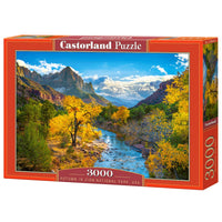 Parc national d'automne à Zion, États-Unis (3000pcs)