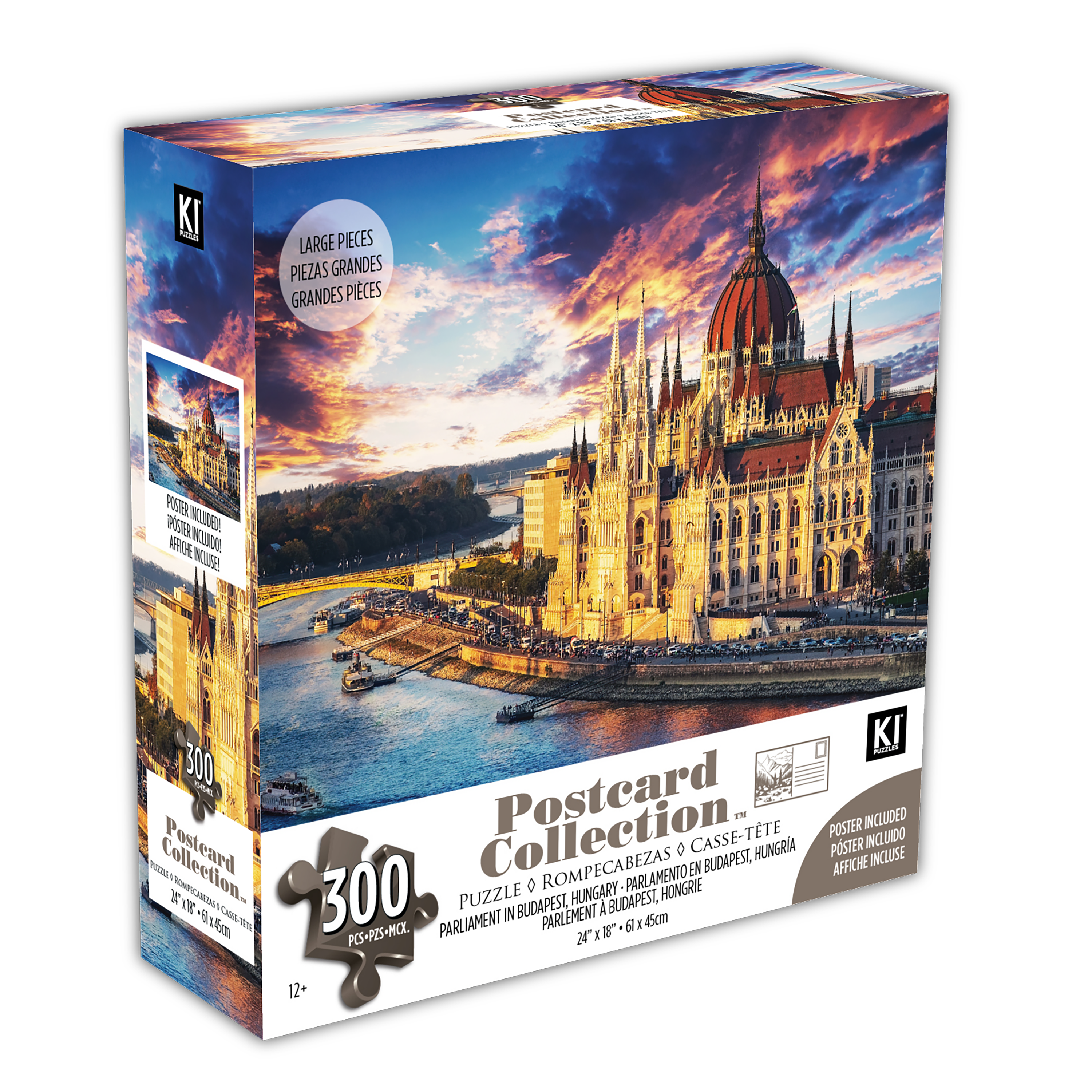 Collection des cartes postales - Parlement à Budapest, Hongrie (300pcs)