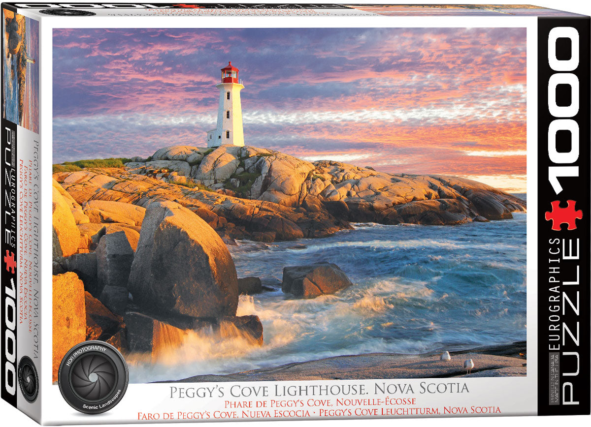 HDR Photography - Peggy's Cove Lighthouse, Nova Scotia