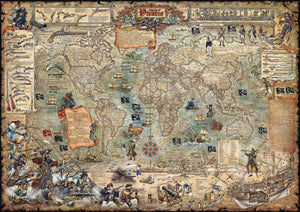 Map Art - Pirate World, Rajko Zigic (2000pcs)