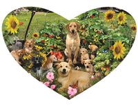 Cœur de chiot, Lori Schory (puzzle en forme)