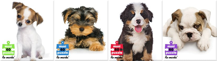 Puppy 4 Pack Mini Puzzles