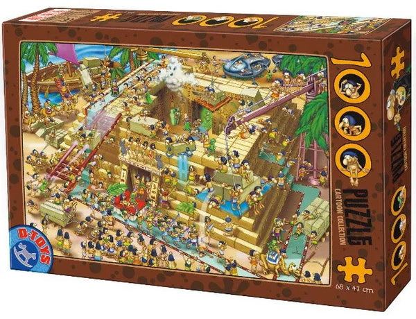 Buy Cartoon collection - building the pyramids Puzzle | Jigsaw Jungle
