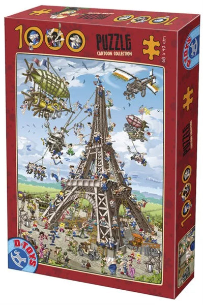 1000 Pieces Eiffel Tower Jigsaw Puzzle Toy DIY Assembly Paper Puzzle Building Landscape Toy main image 0