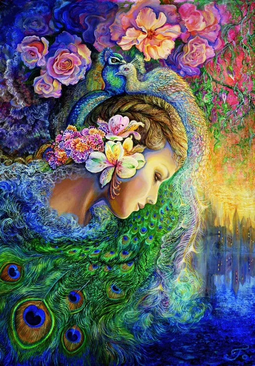 PFG Peacock Daze, Josephine Wall (3000pcs) (Usage/Used - PUZZLES FOR GOOD)