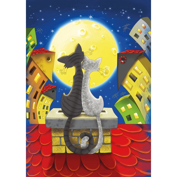 Chats sur le toit (1000pcs)