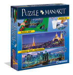 Puzzle Mania Kit  (2 Pano Puzzles, Puzzle Mat & Puzzle Glue)