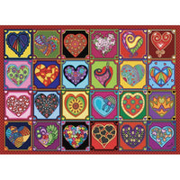 Coeurs Matelasses / Hearts matelassés, Anie Maltai (1000pcs)
