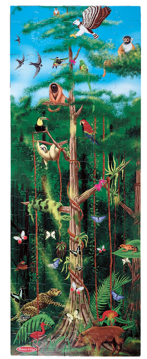 Puzzle du sol de la forêt tropicale