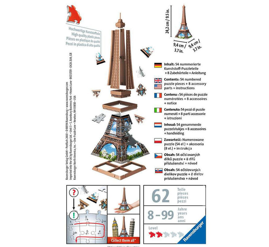 Ravensburger Mini - Eiffel Tower (54pcs) (3D puzzle)