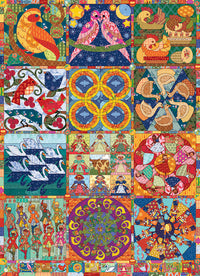 PFG Twelve Days of Christmas Quilt (Usage/Used - PUZZLES FOR GOOD)