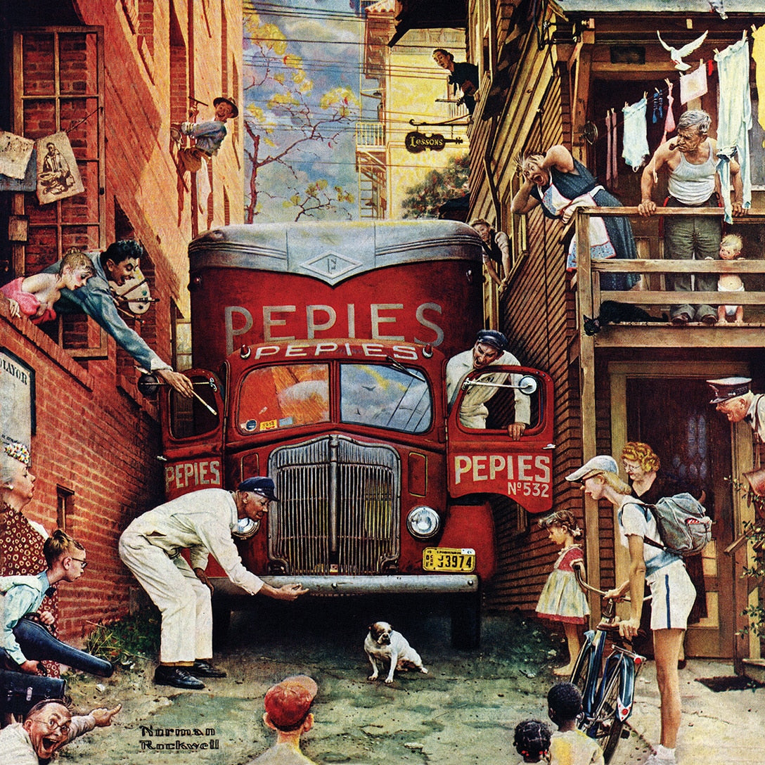 Road Block, Norman Rockwell