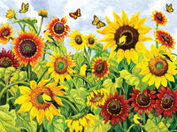 Sunflowers & Goldfinches, Nancy Wernersbach