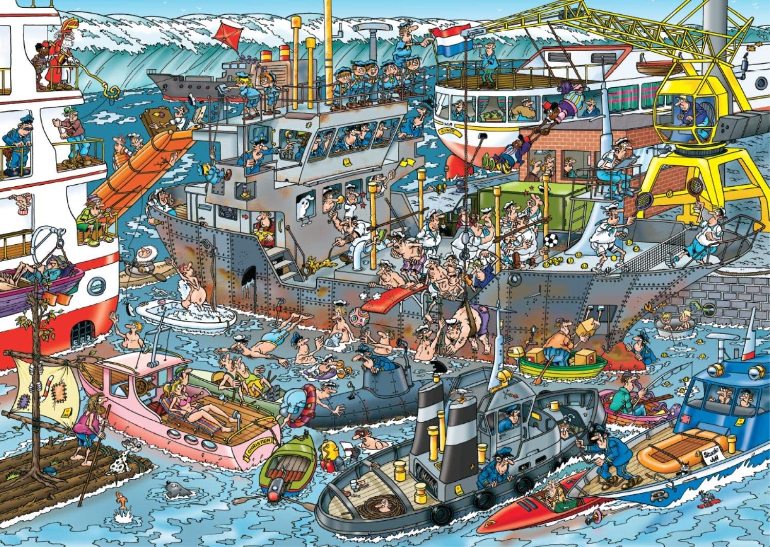 Sea Loading Dock, Jan van Haasteren (500pcs)