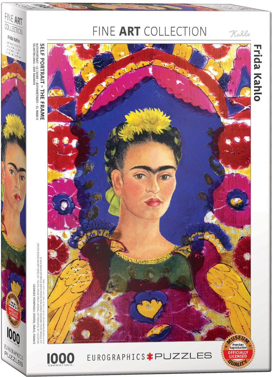 Fine Art: Self Portrait/The Frame, Frida Kahlo