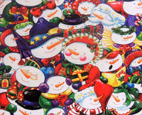 Bonhommes de neige souriants