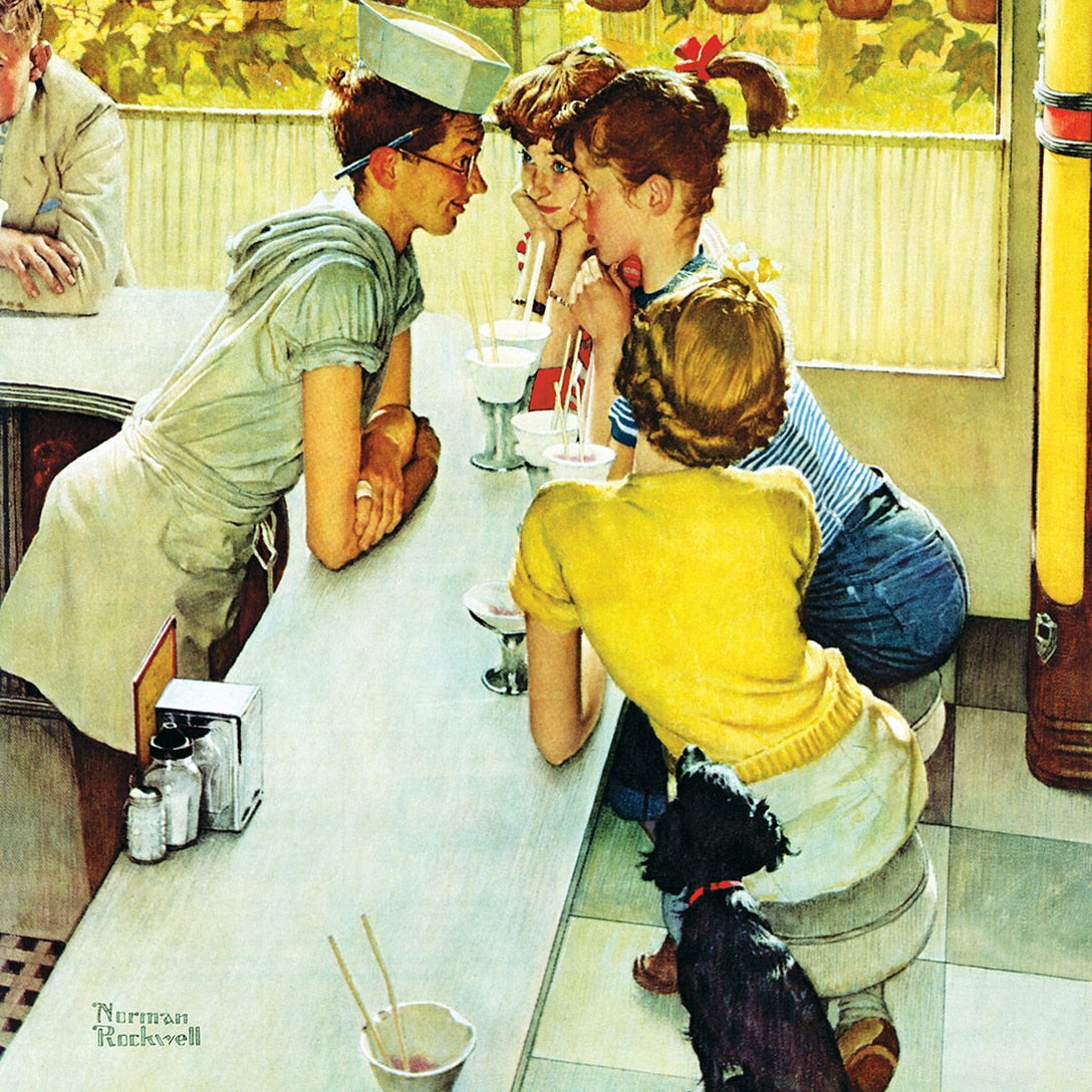 Saturday Evening Post - Soda Jerk, Norman Rockwell (1000pcs)