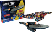 Star Trek - Starship Enterprise and Collage (puzzle de forme à 2 côtés)