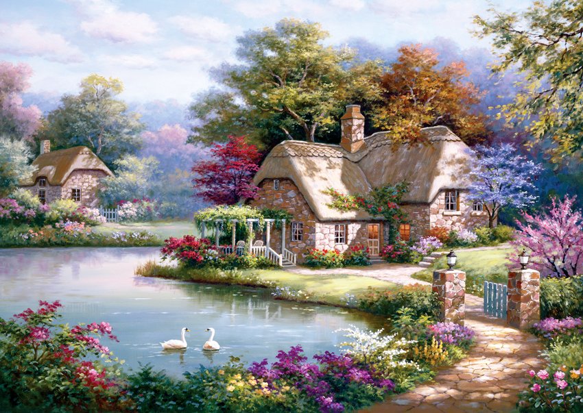 The Swan Cottage, Sung Kim (1500pcs)