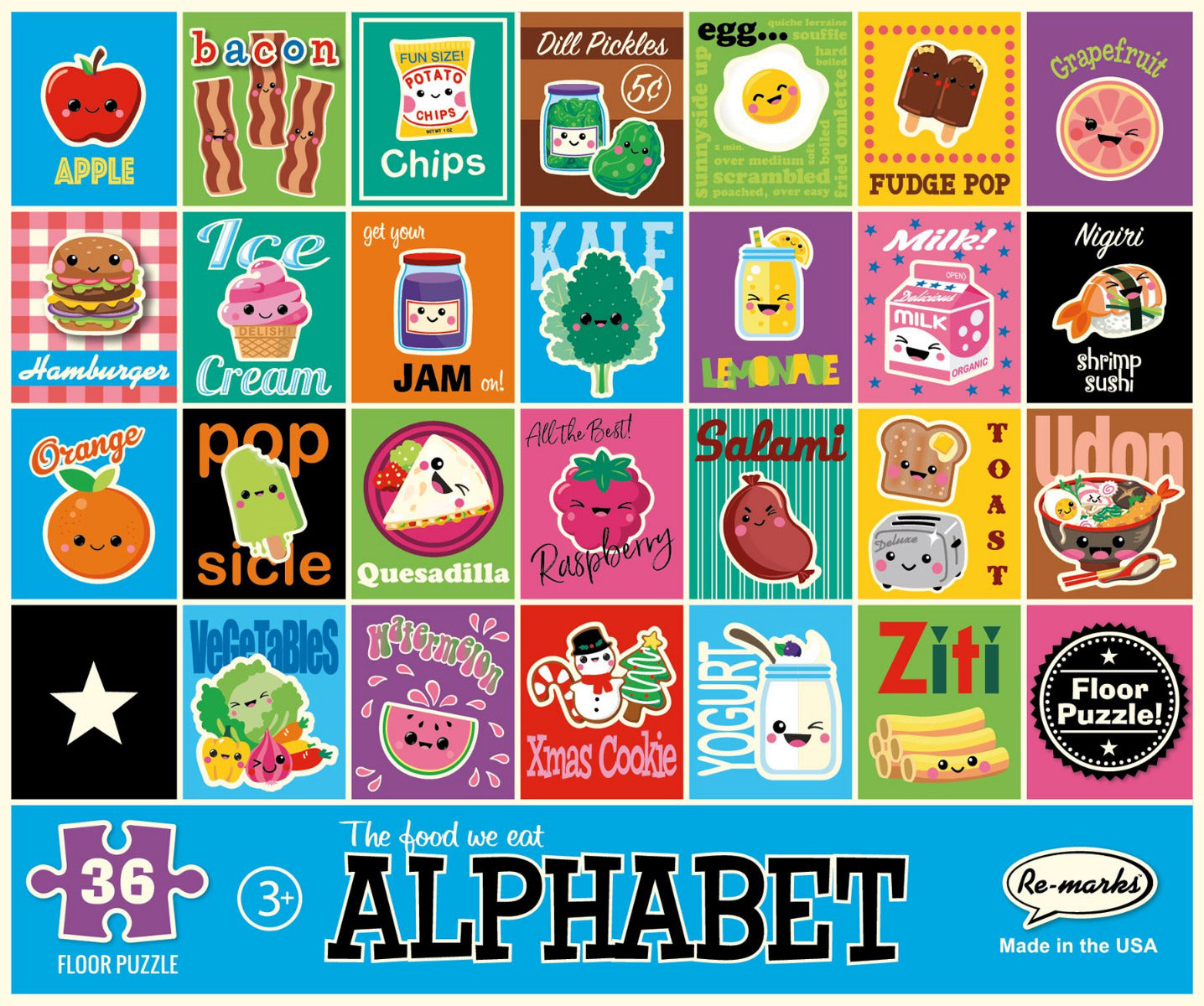 The Food We Eat Alphabet (Floor Puzzle)