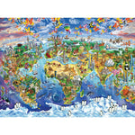 Vue dans l'œil des enfants: le monde