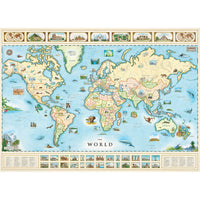 Scratch OFF Travel Puzzle: World Map, 1000 Pieces, 4D Cityscape Inc.