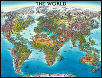 PFG Ravensburger World Map (2000pcs) (utilisation / utilisée - puzzles pour de bon)